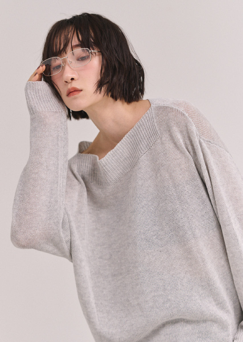 オフショルニットトップス