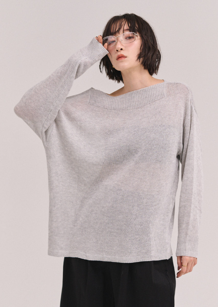 オフショルニットトップス