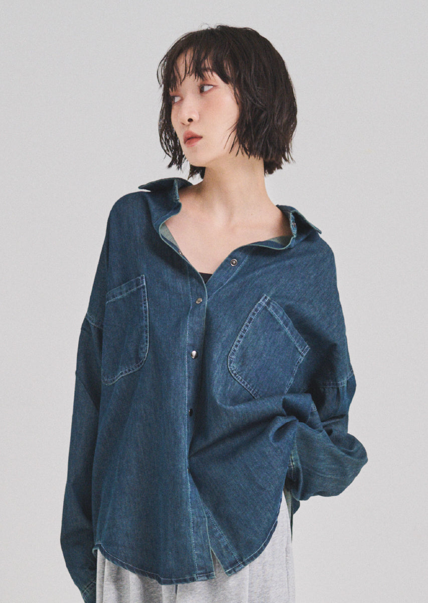 デニムオーバーシャツ
