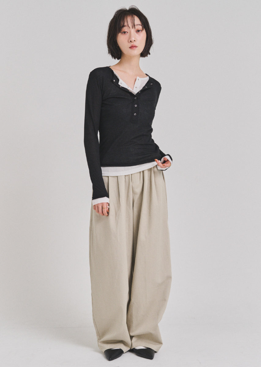 L'Appartement×AMERICANA*チノタックワイドパンツ*38 L'Appartement×AMERICANA*チノタックワイドパンツ*38 THREE