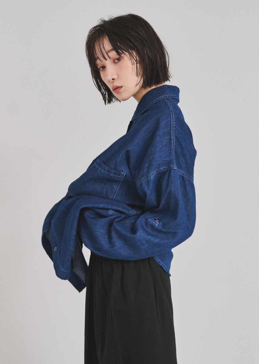 デニムオーバーシャツ