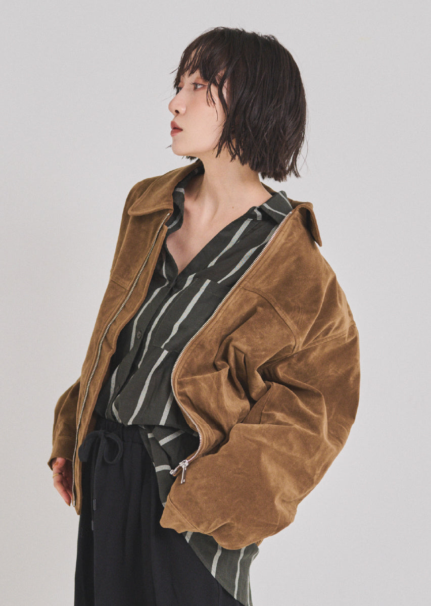 ストライプオーバーシャツ