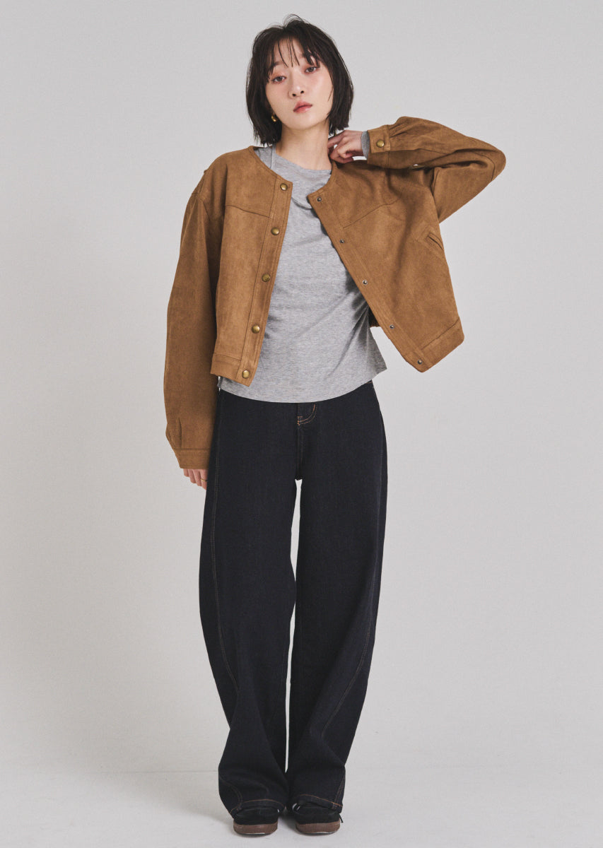 ベルトSETカーヴィーデニムパンツ