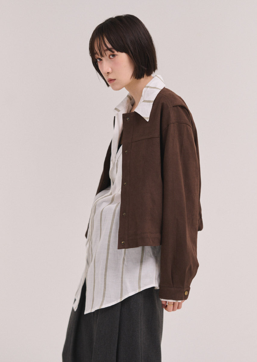 フェイクスウェードブルゾン