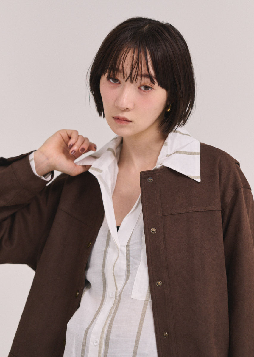 フェイクスウェードブルゾン