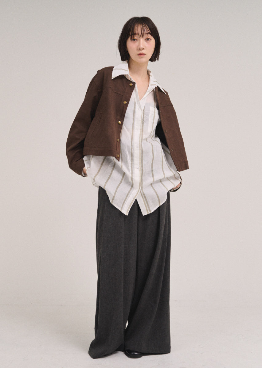 フェイクスウェードブルゾン