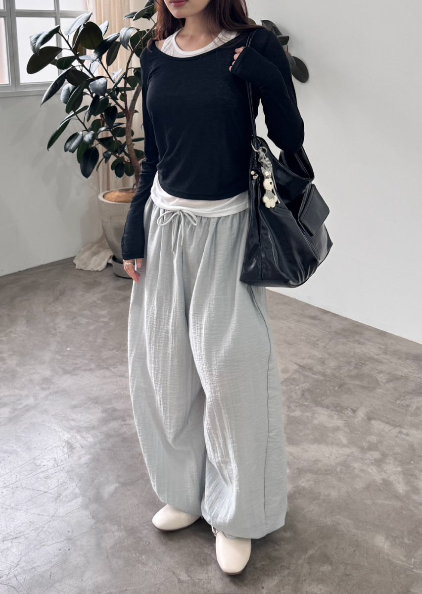 ロングスリーブレイヤードシアートップス