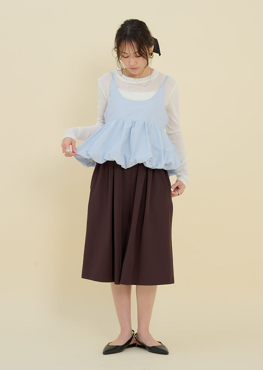 【Ice Touch】タックハーフパンツ