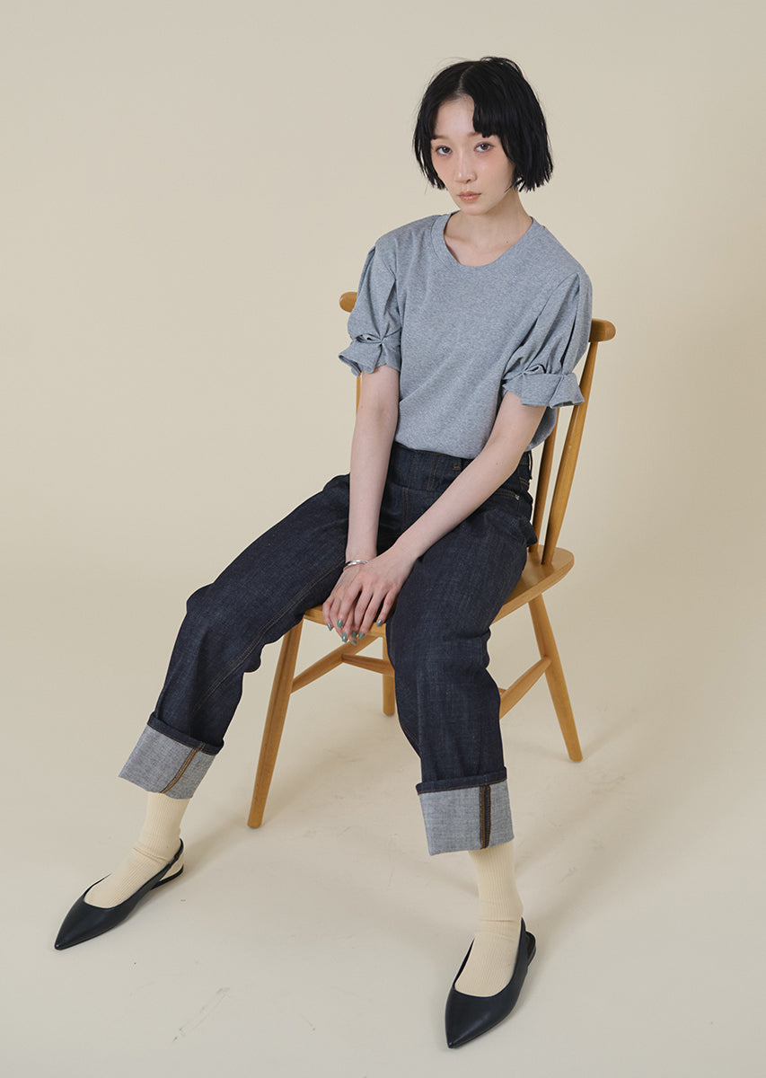 ツイストスリーブトップス