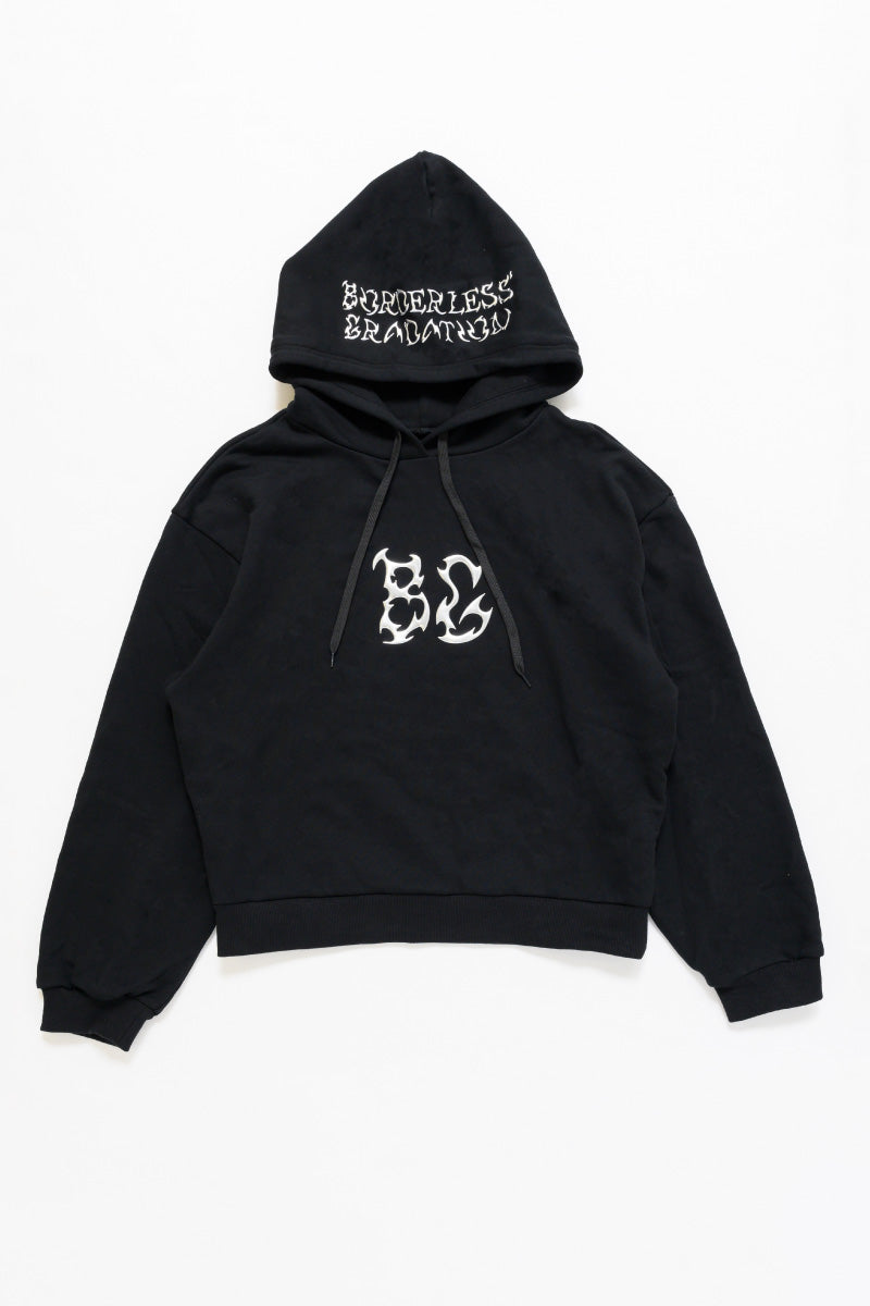 BG METAL LOGO SHORT HOODIE