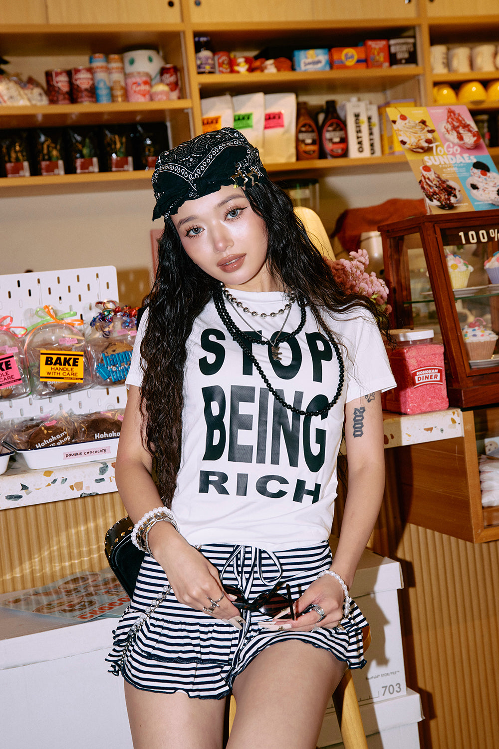 【Hina × Yuna】メッセージT WHITE