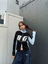 BG RACING ZIP KNIT