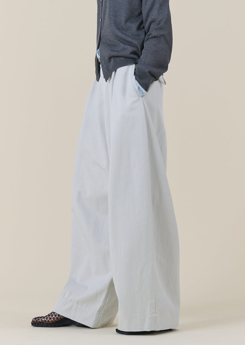 ターンバックウエストワイドパンツ