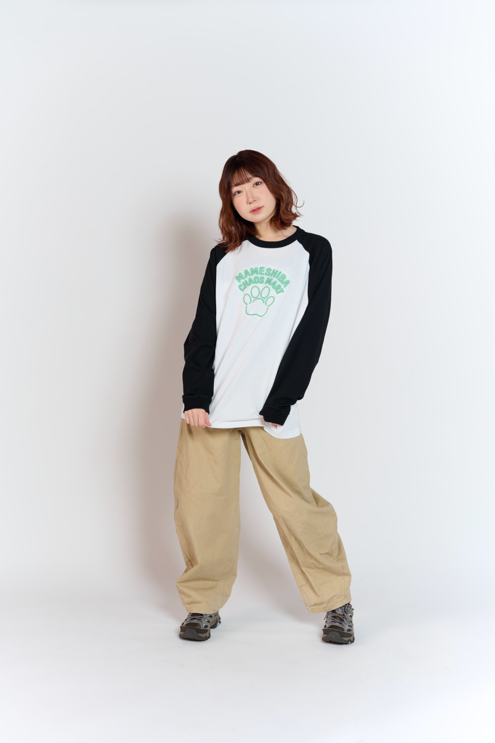 肉球 ラグラン L/S T-shirt