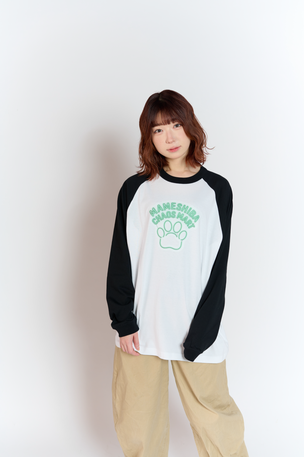 肉球 ラグラン L/S T-shirt