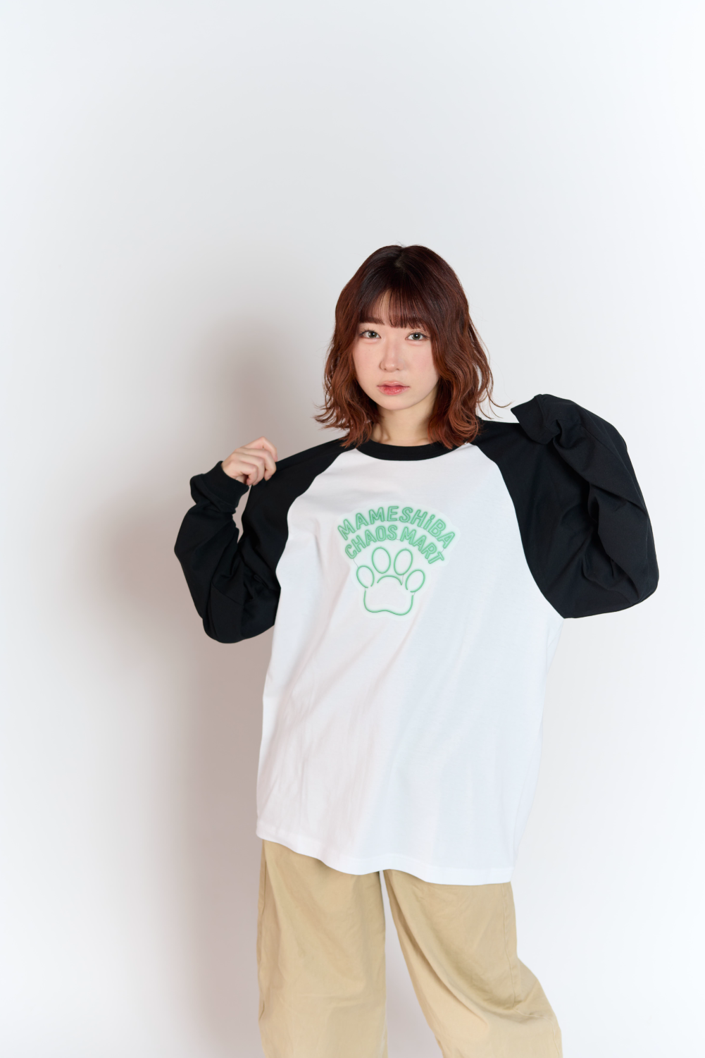 肉球 ラグラン L/S T-shirt