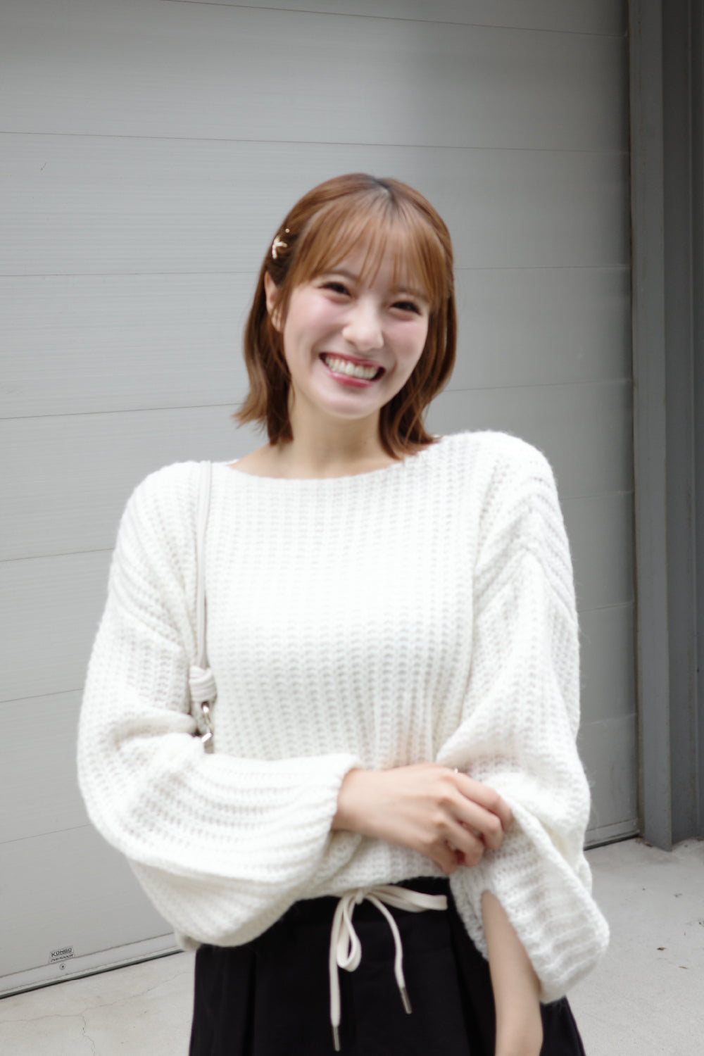 カラーニットプルオーバー