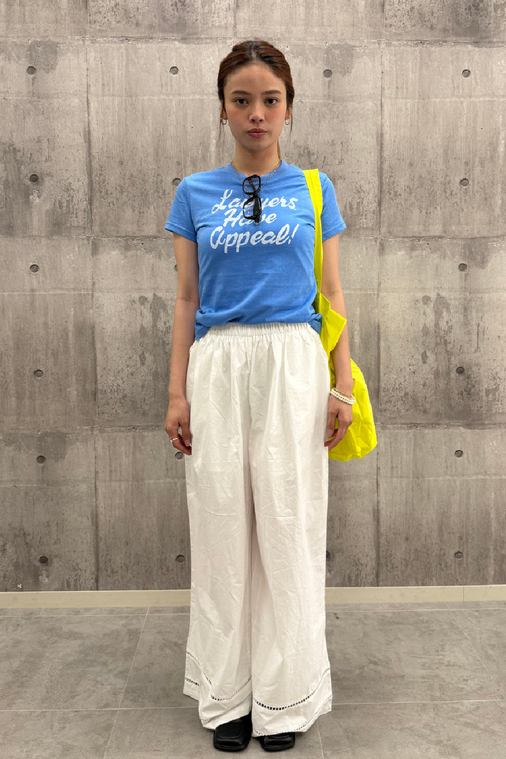 メッセージロゴプリントTシャツ