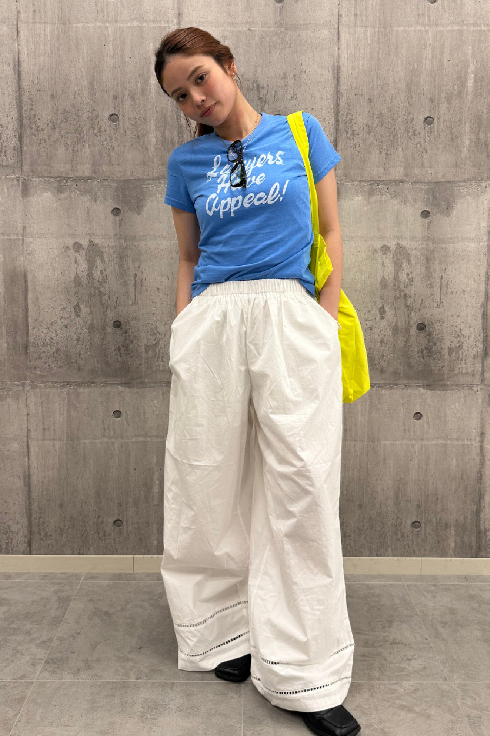 メッセージロゴプリントTシャツ