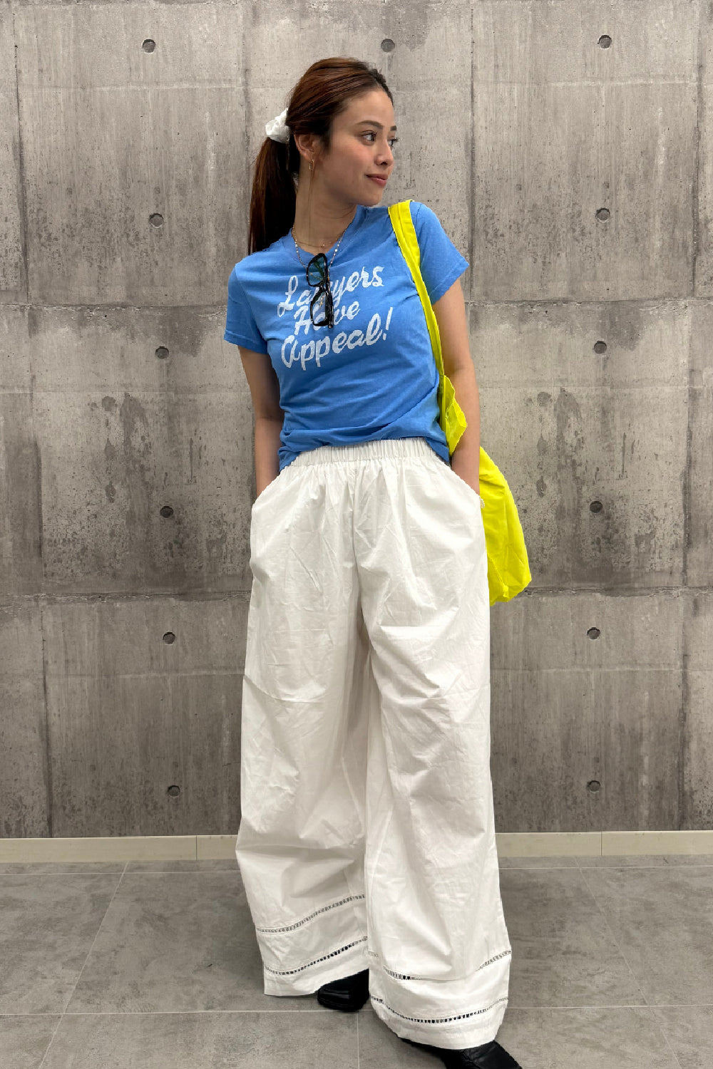 メッセージロゴプリントTシャツ