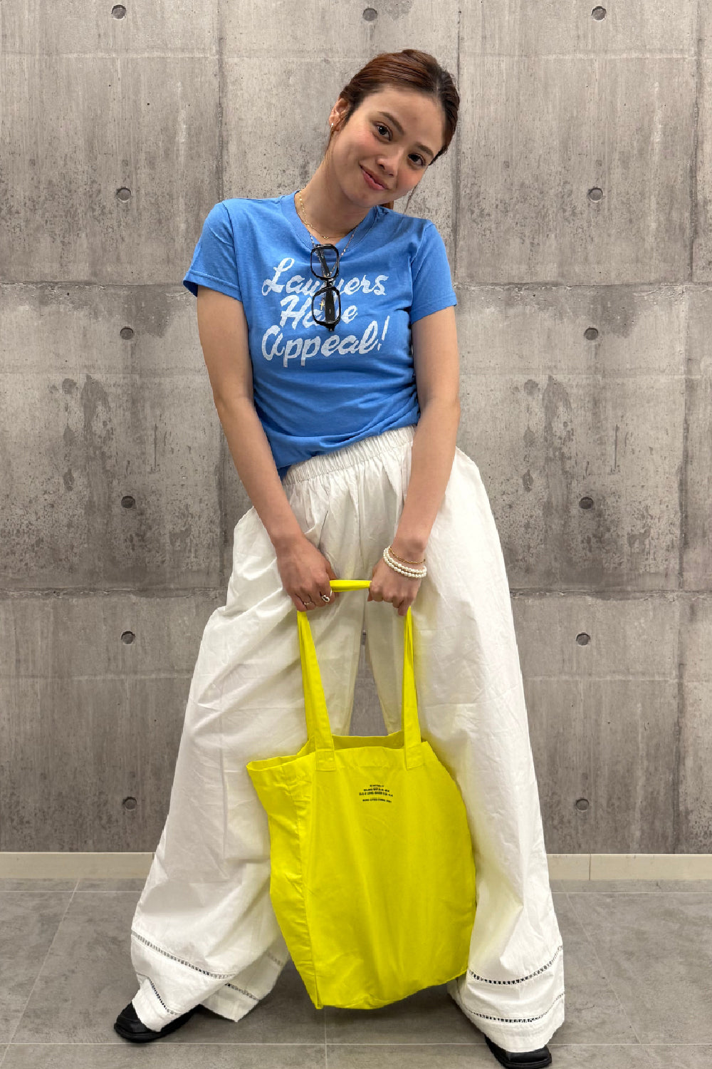 メッセージロゴプリントTシャツ