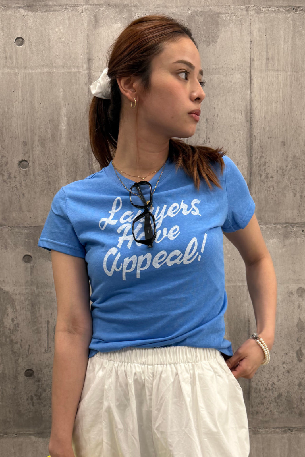 メッセージロゴプリントTシャツ