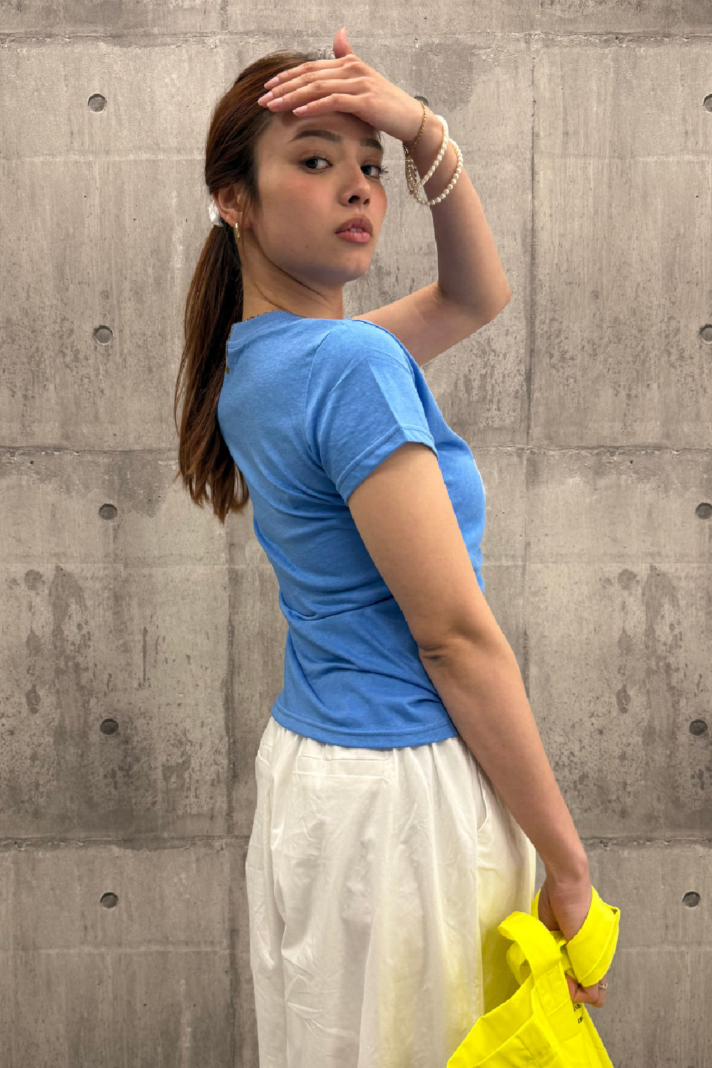 メッセージロゴプリントTシャツ