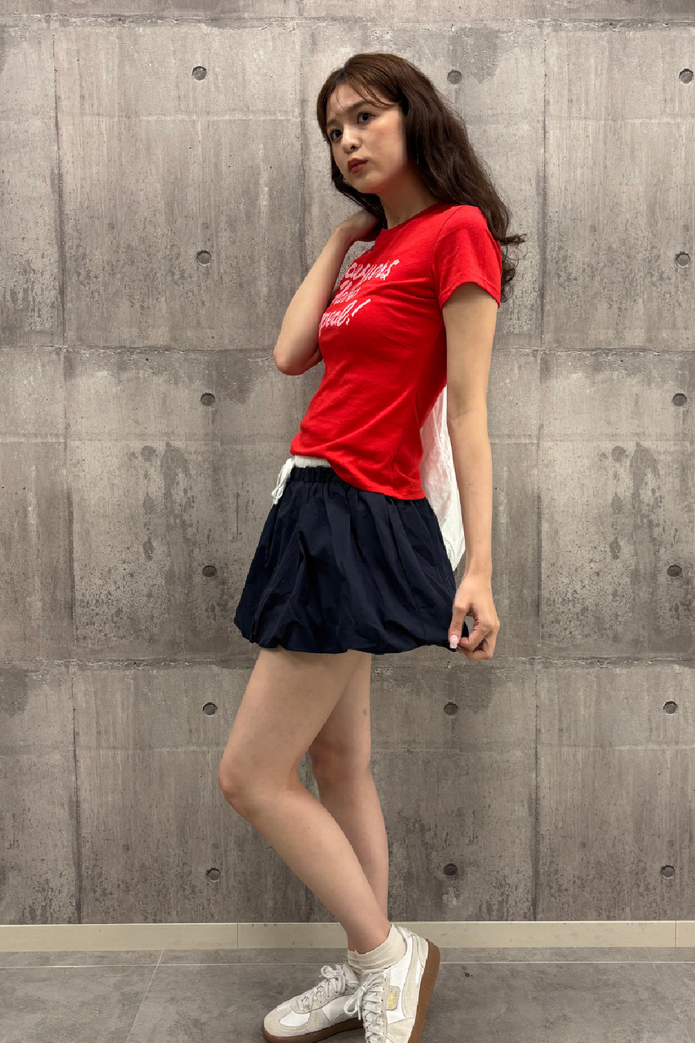 メッセージロゴプリントTシャツ