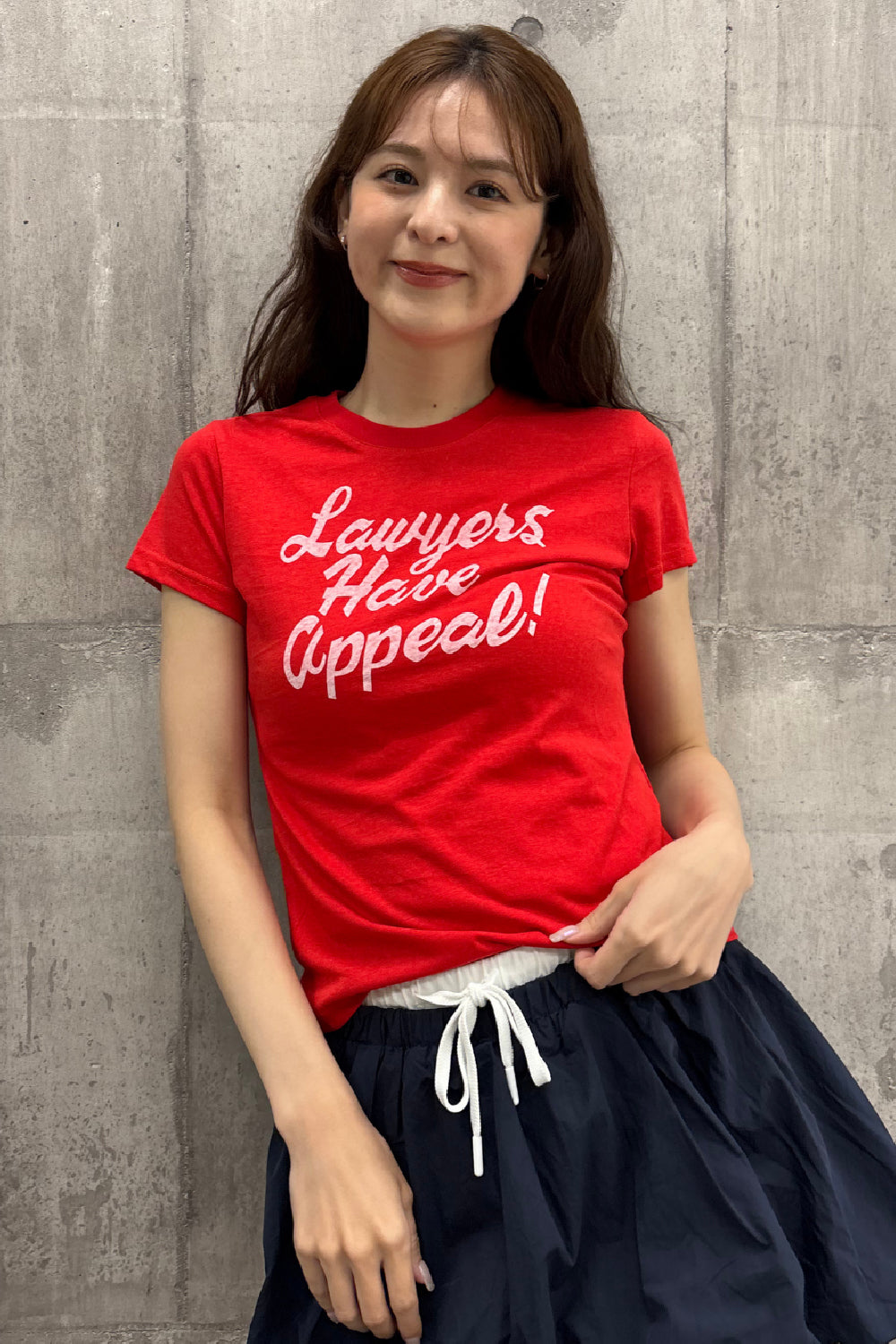 メッセージロゴプリントTシャツ