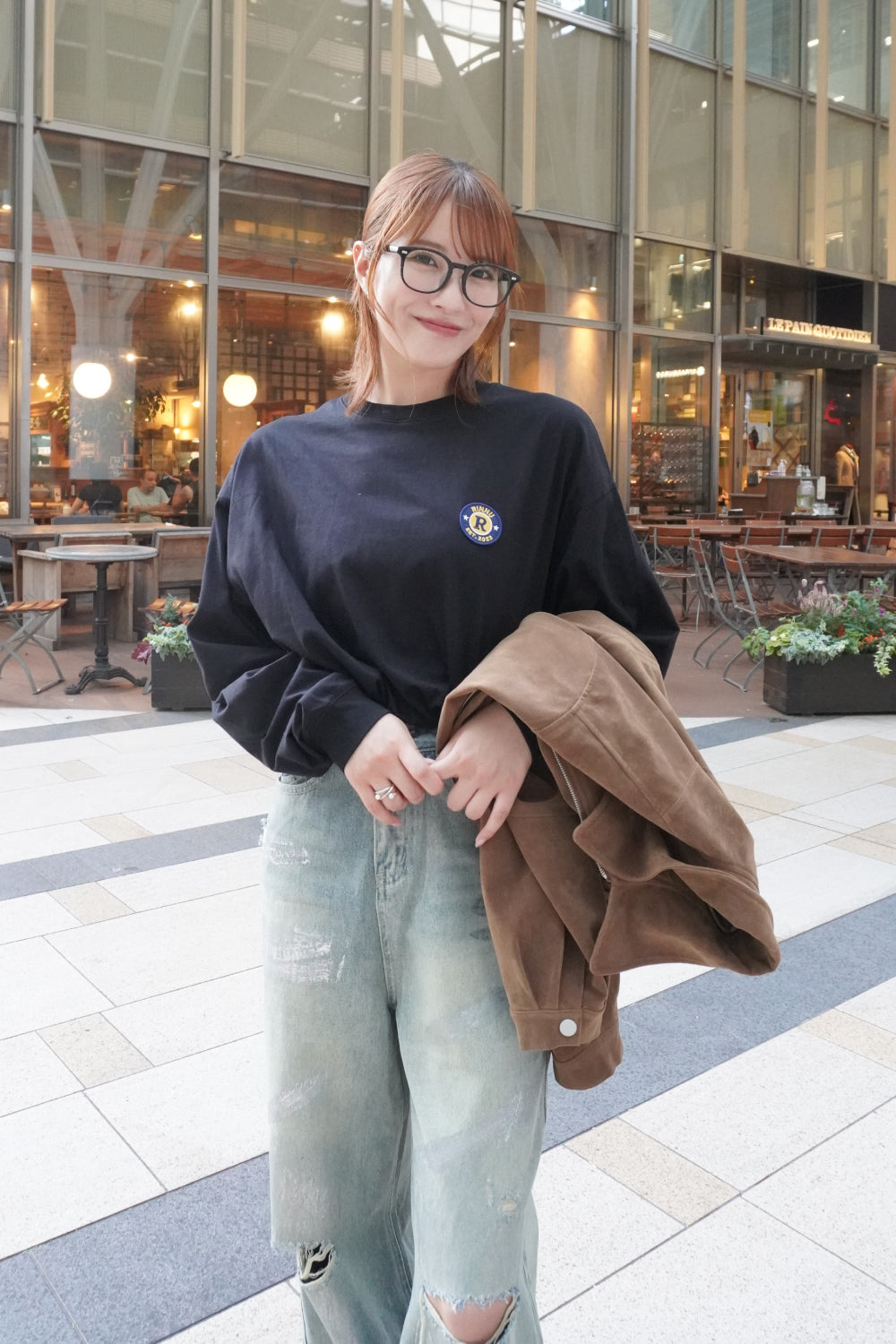 カレッジロゴワッペンロンTee