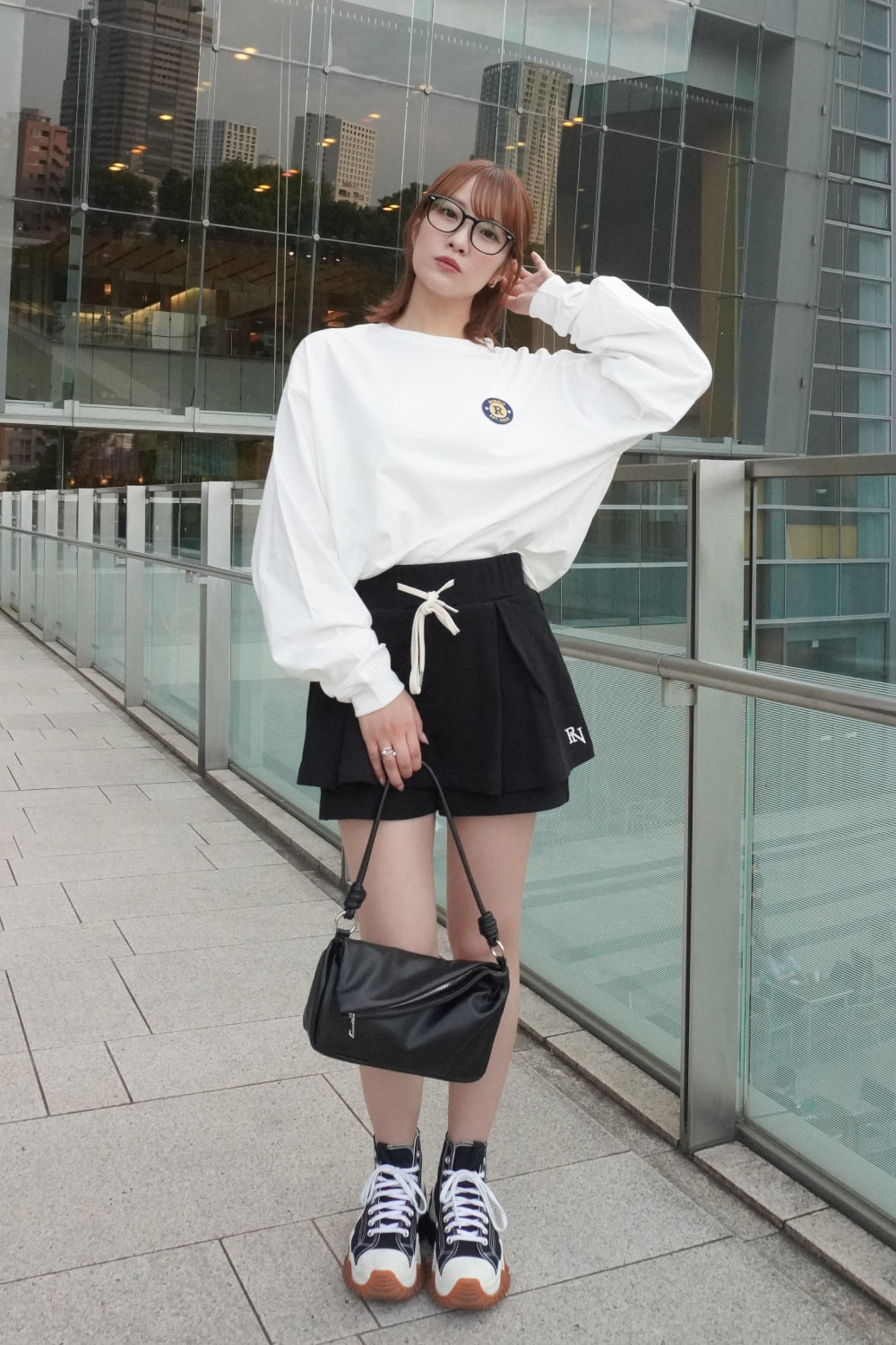 カレッジロゴワッペンロンTee