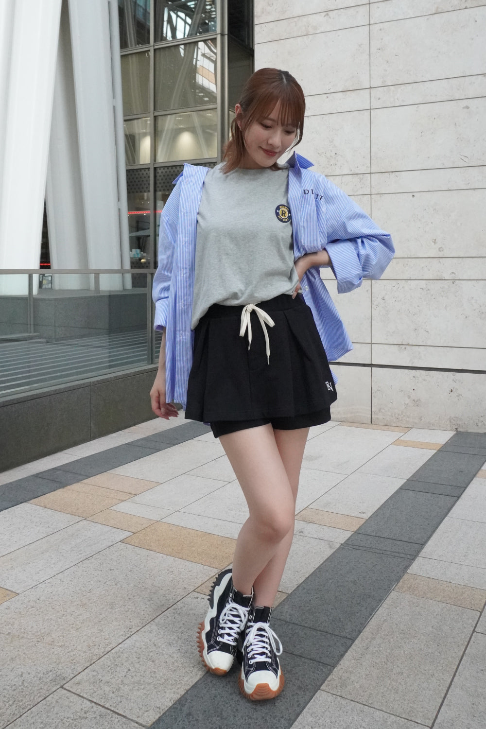 カレッジロゴワッペンロンTee