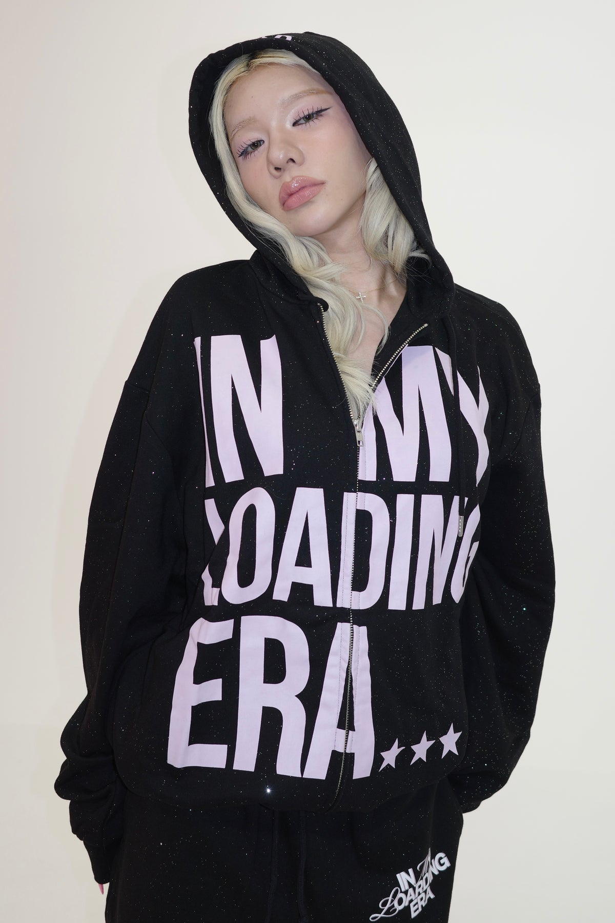 IN MY LOADING ERA ZIP HOODIE