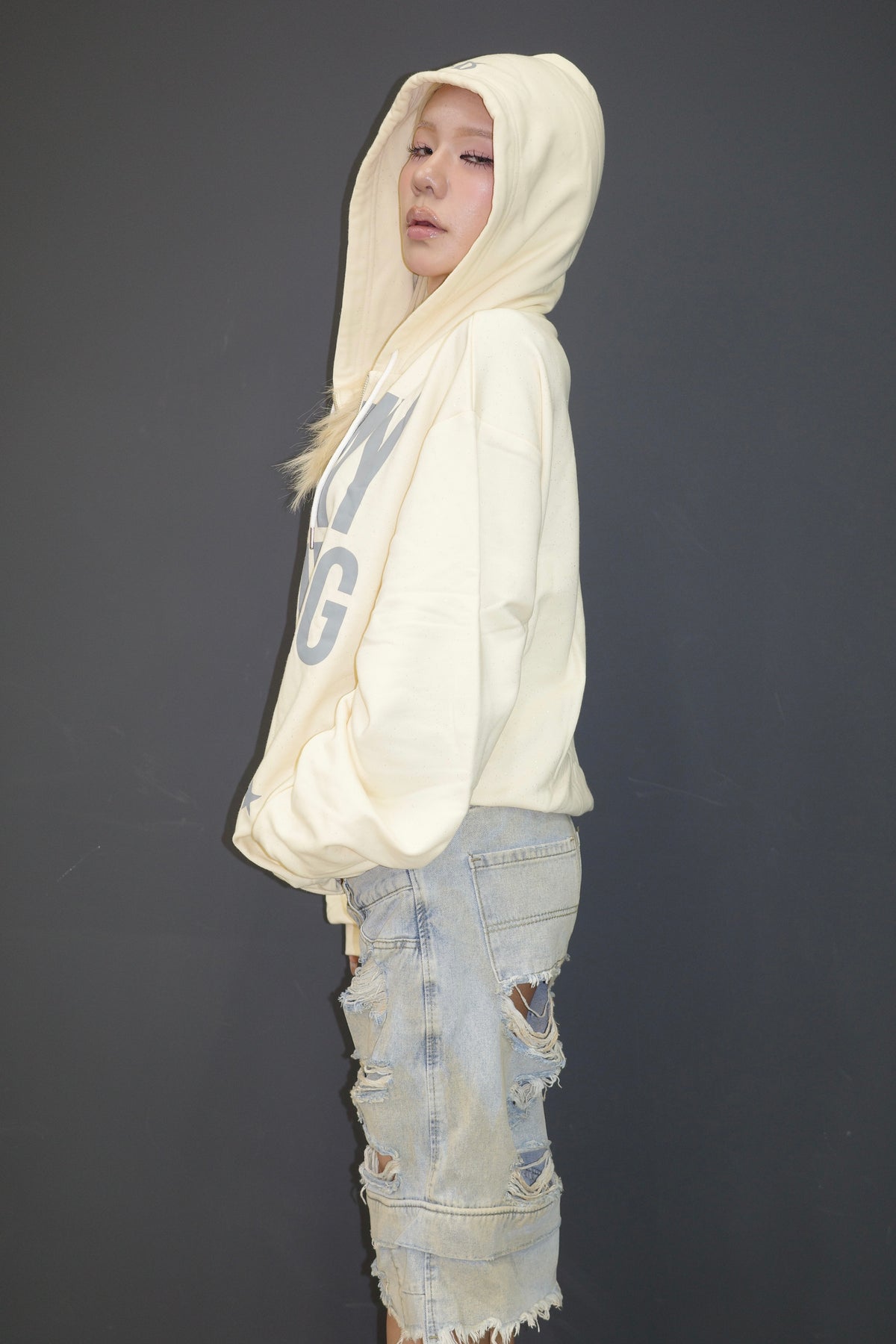 IN MY LOADING ERA ZIP HOODIE