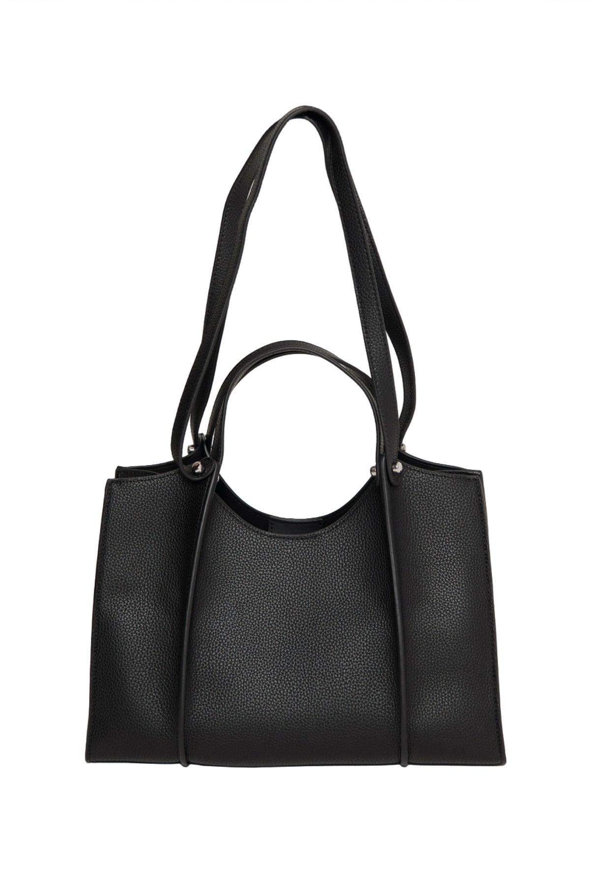 Daily shoulder bag -BLACK-