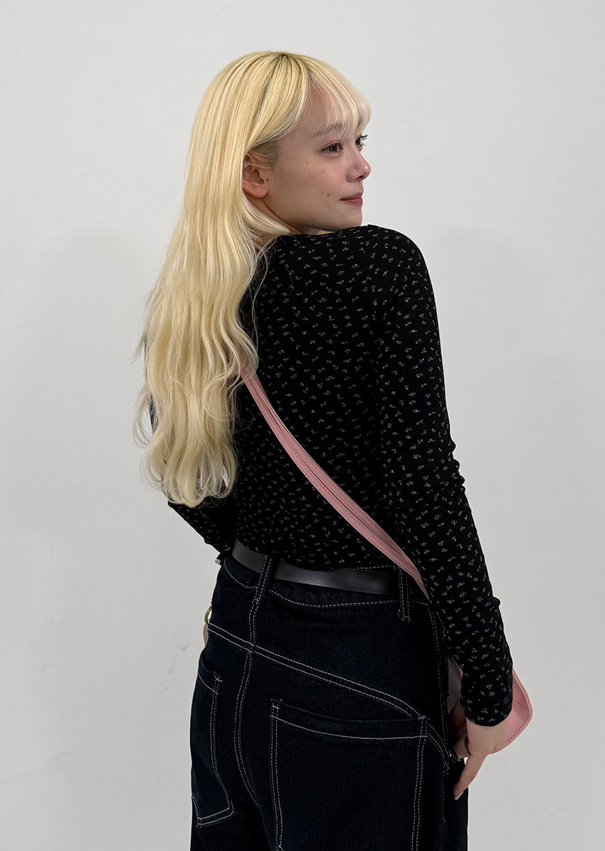 FLOWER PATTERN HENRY NECK PO