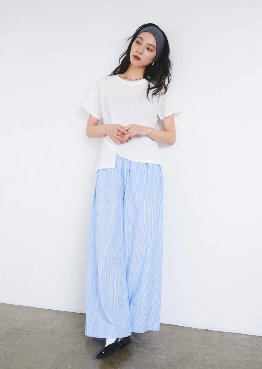 ツイストデザインTシャツ
