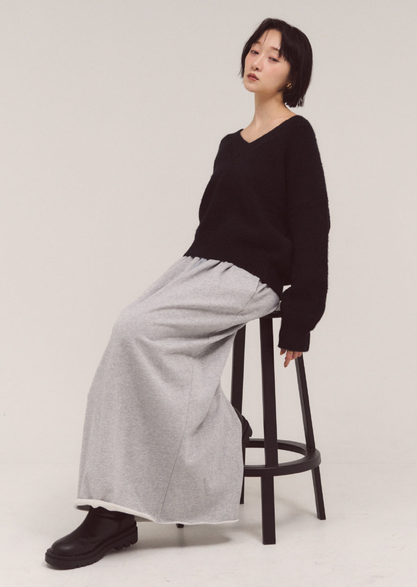 コージーVネックニット