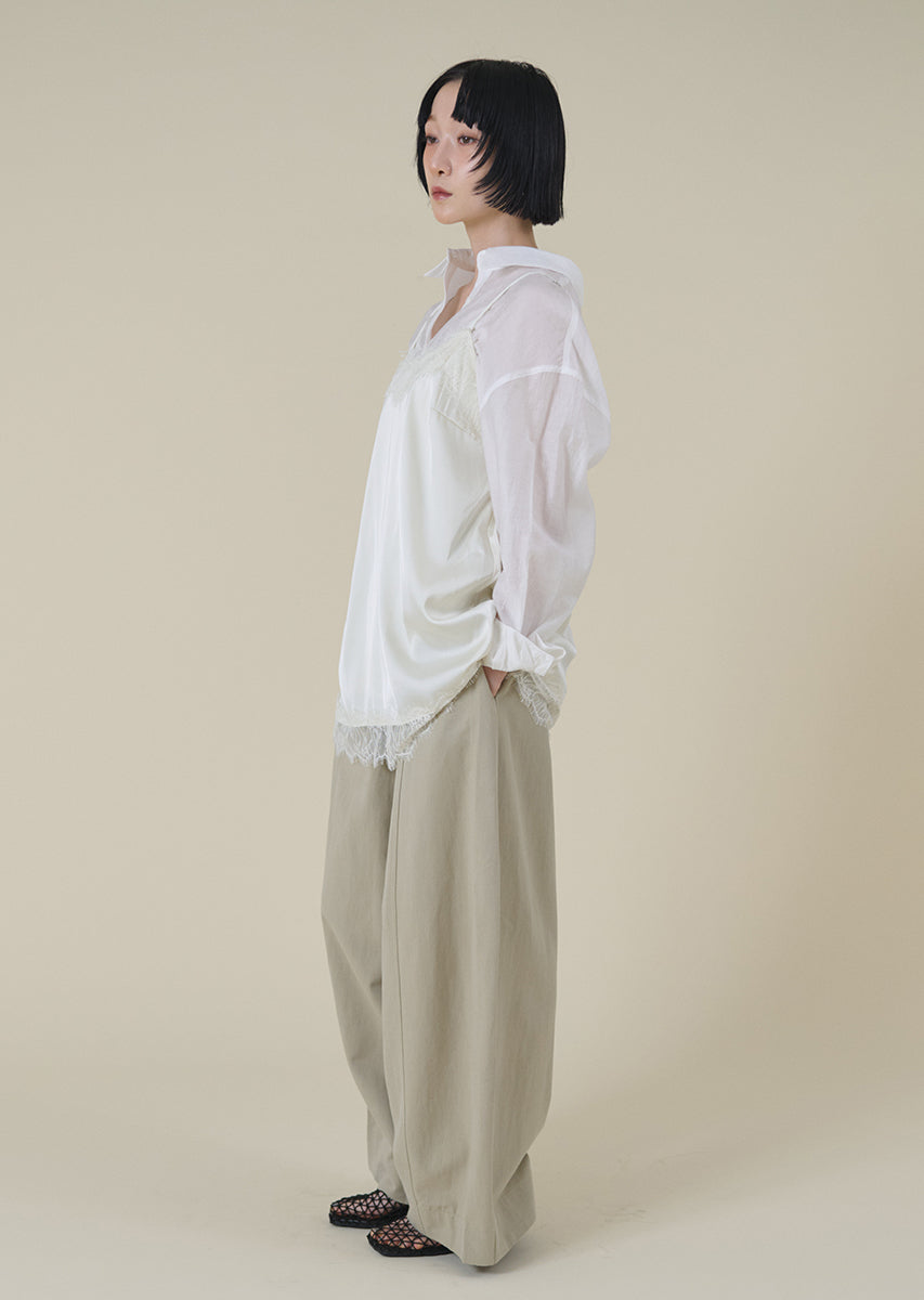 シアーオーバーシャツ