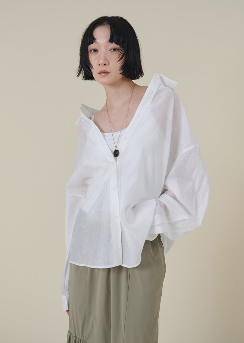 シアーオーバーシャツ