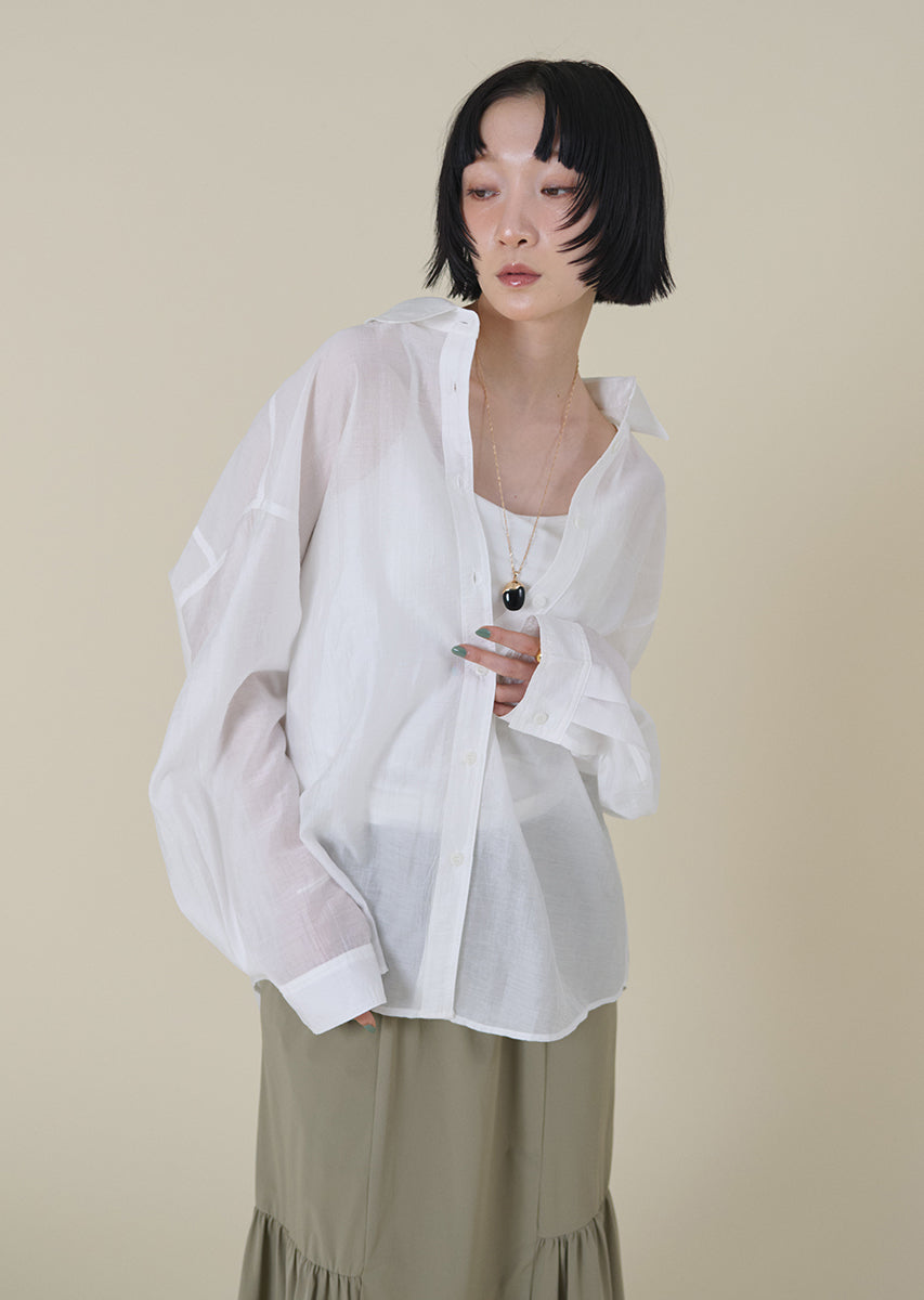 シアーオーバーシャツ