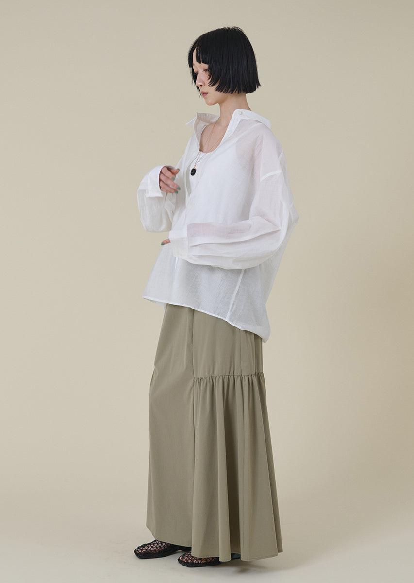 シアーオーバーシャツ