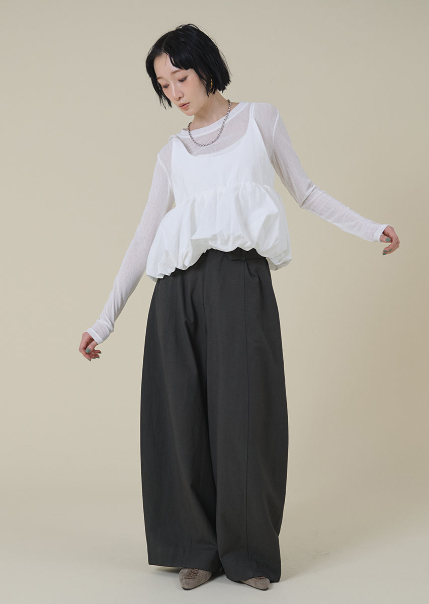 バルーンキャミレイヤードトップス