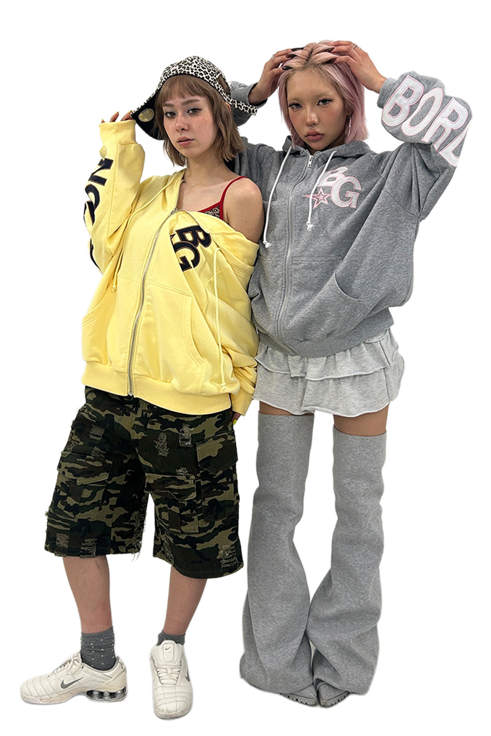 BACK BIG LOGO BG ZIP HOODIE
