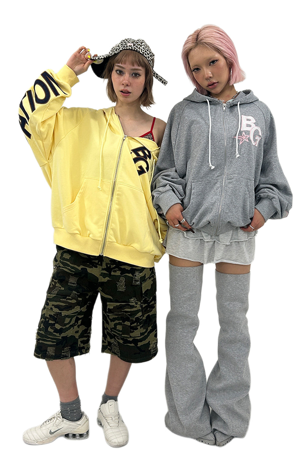 BACK BIG LOGO BG ZIP HOODIE