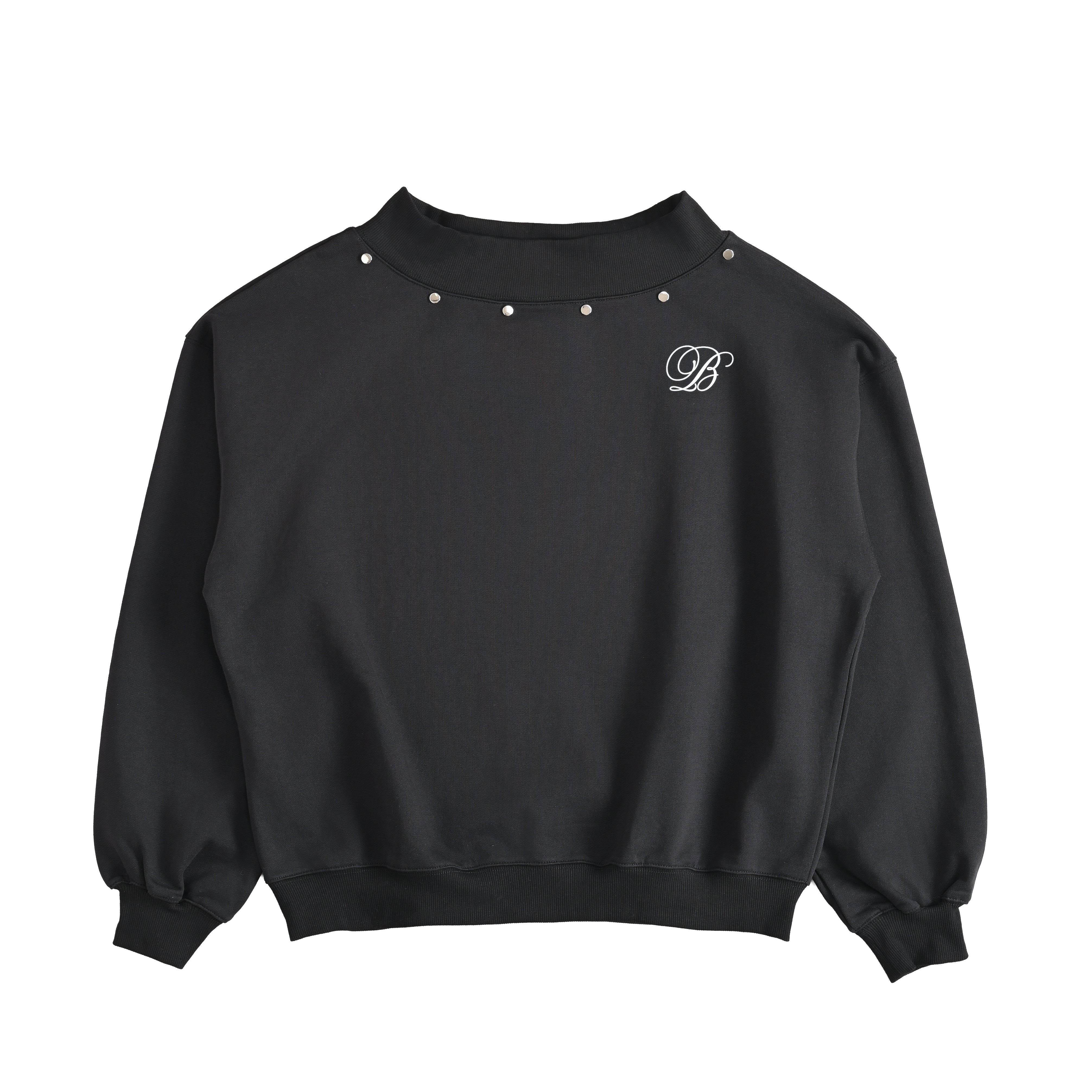 STUDS ONE SHOULDER TOPS black image