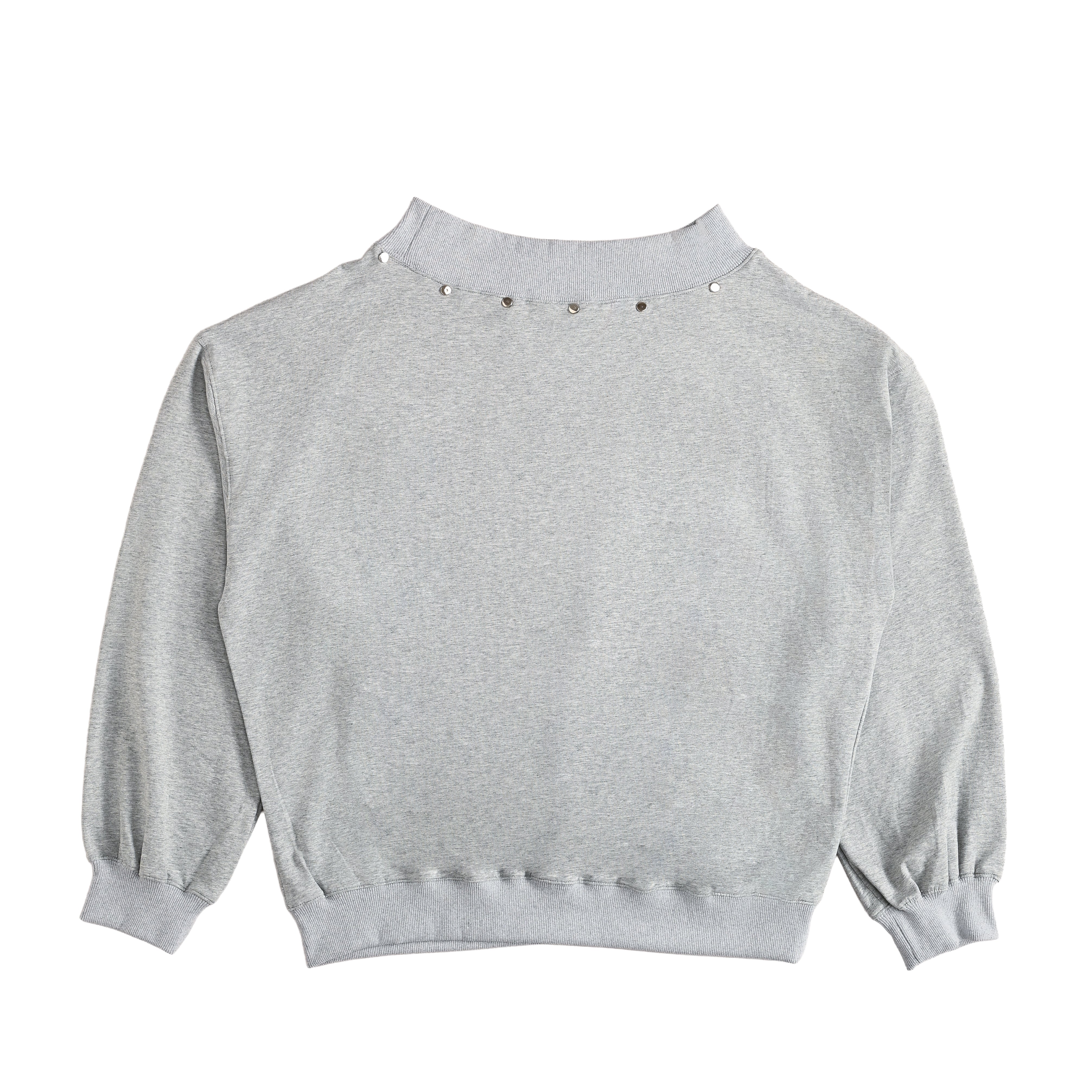 STUDS ONE SHOULDER TOPS gray image