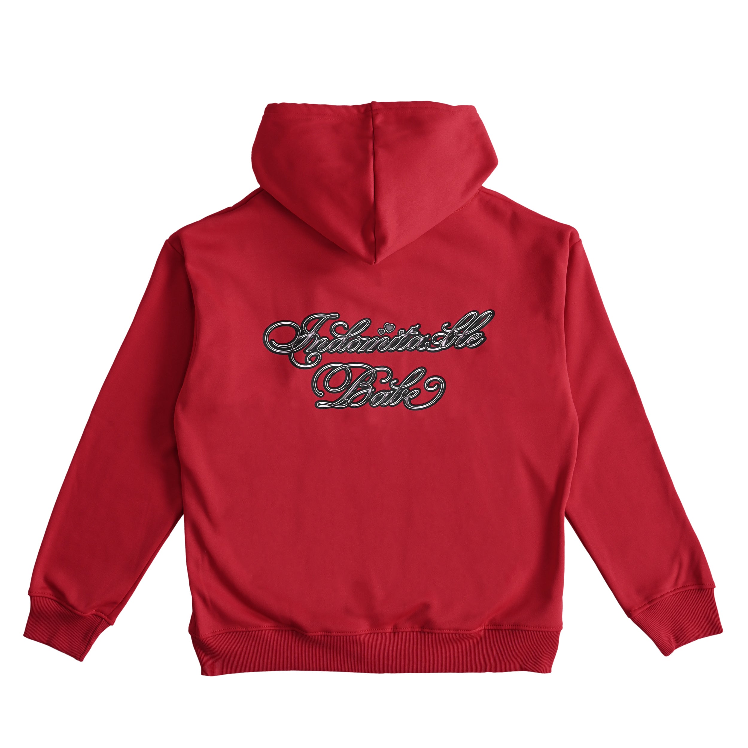 【BG】INDOMITABLE BABE ZIP HOODIE red image