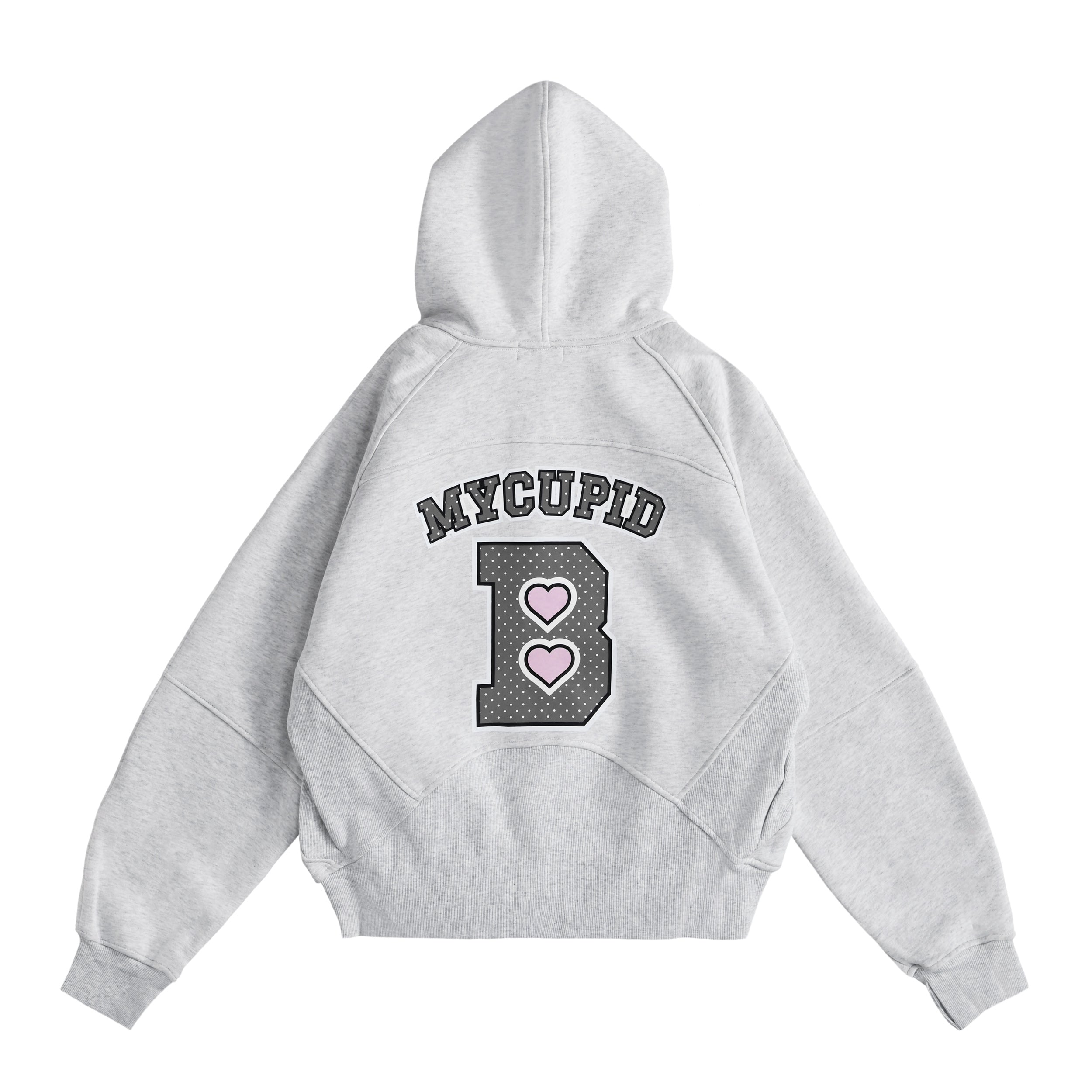 MY CUPID HALF ZIP HOODIE ash-gray image
