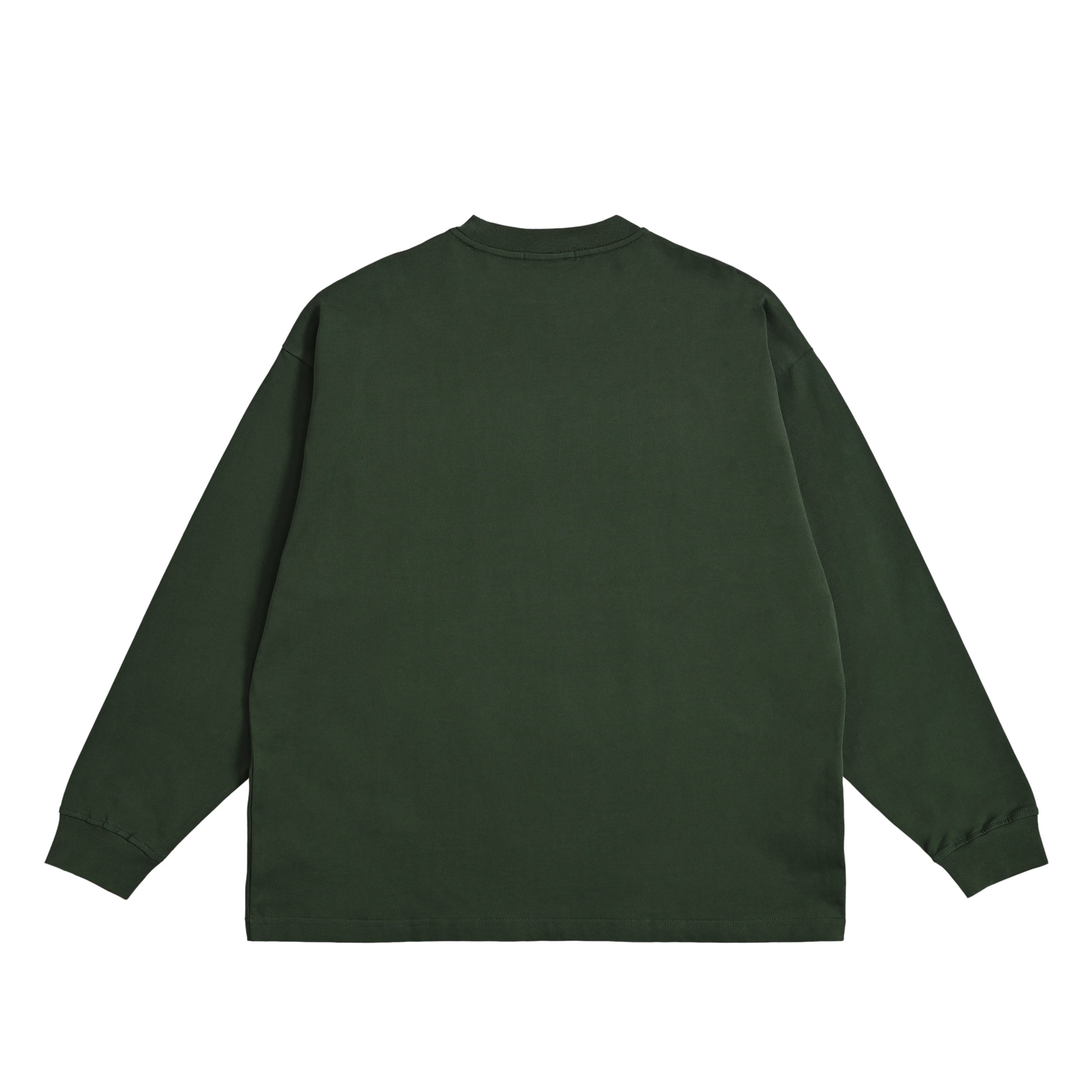 オーバーサイズ コットンロングスリーブTシャツ green image